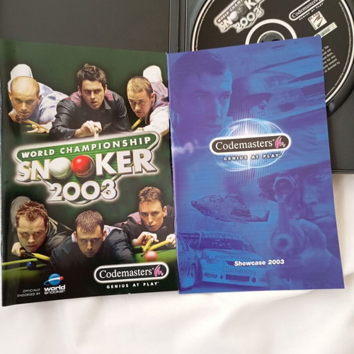 World Championship Snooker 2003 PC game used, Codemasters