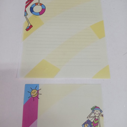 Letter papers used, 5 different designs with RBB envelopes