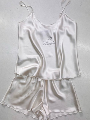baby doll νυφικό Bridal σατέν