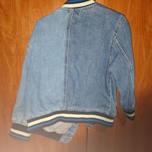 Zara denim jacket like new with two-tone and fleece lining