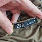 Zara one-piece swimsuit khaki high leg 80s used
