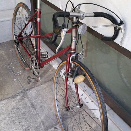 Ποδήλατο γυναικείο Motobecane Vintage μεταχειρισμένο, 27 ιντσών, κόκκινο, με ταχύτητες Suntour