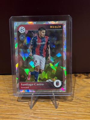 Topps Merlin 2025 Bologna Santiago Castro Rc Atomic new
