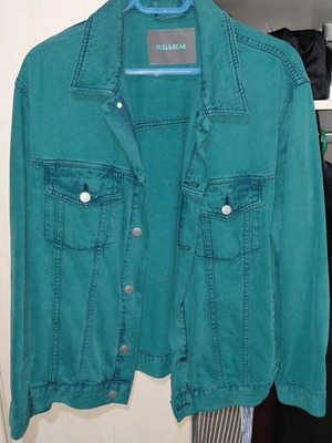 Pull&Bear limited edition jacket in petrol color new unisex