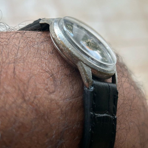 Vintage Majuvy wristwatch wind-up used, 1960s