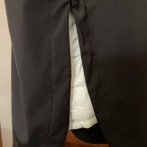 Zara women's 2-in-1 parka like new, black and beige, size XL