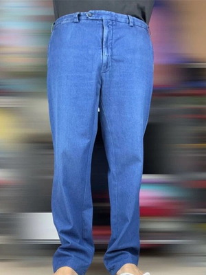 Aquascutum vintage blue cotton men's pants W40 used