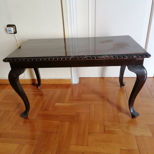 Wooden vintage coffee table used from 1950