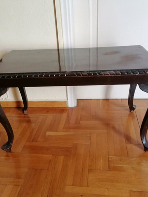 Wooden vintage coffee table used from 1950