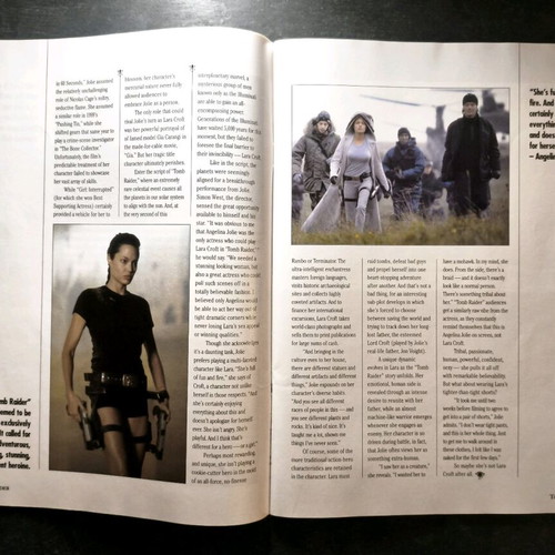 Lara Croft Tomb Raider The Movie Collectors' Edition magazine like new, English