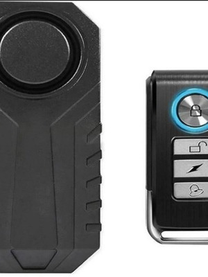 Waterproof Remote Control Bike Συναγερμός Ποδηλάτου και Μηχανής Μαύρο καινούργιο