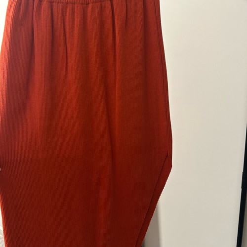 Malory the Label knitted skirt like new, terracotta midi with slit