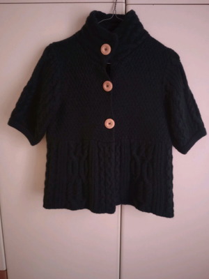 Replay wool cardigan like new, cypress color with elbow-length sleeves