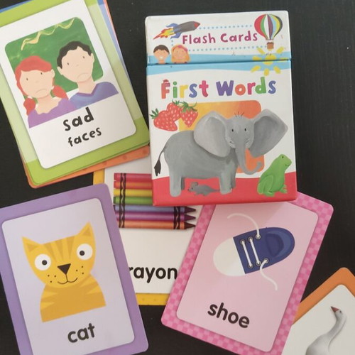 Flash Cards First Words used, English learning set of 30