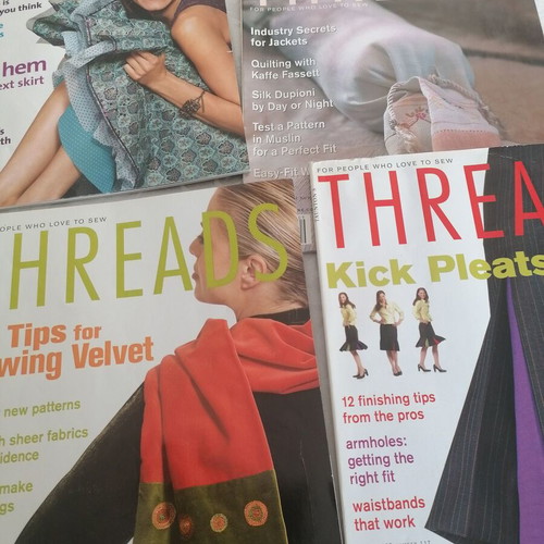 Threads magazines like new, 120 issues, English sewing period 1996-2005