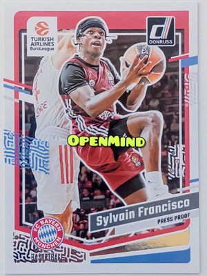 Κάρτα Sylvain Francisco Donruss Press Proof Bayern Munich 2023-24 καινούργια
