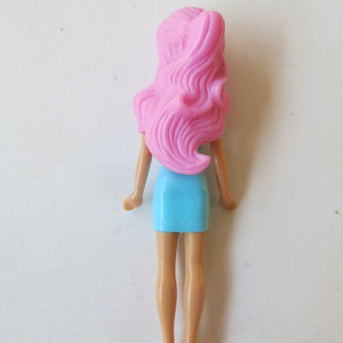 Barbie Travel Series Blue miniature used, figure only