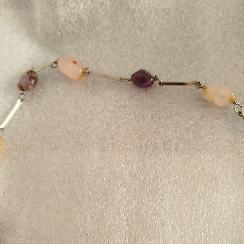 Necklace from the '80s with stones used without clasp