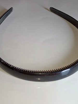 Black hairband with teeth plastic one size new