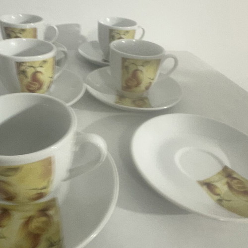 Set of 17 cups and mugs