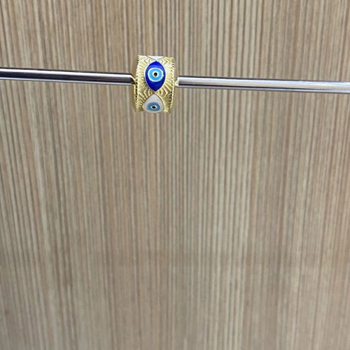 Silver (925) gold-plated eye charm new, gold color