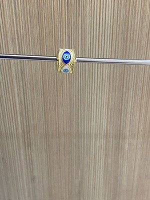 Silver (925) gold-plated eye charm new, gold color