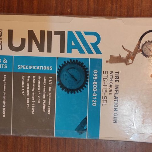 Unitair STG-03-SPL air pressure gauge new for cars, trucks and buses