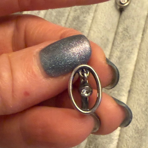 Etalon Jenavi silver earrings new, with Swarovski crystals