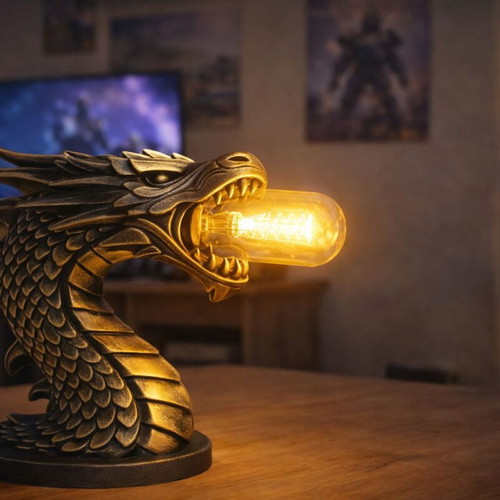 Draconis Table Lamp Dragon with Warm Light new