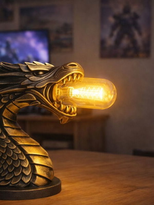 Draconis Table Lamp Dragon with Warm Light new