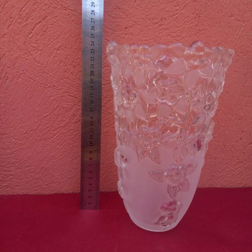 Crystal vase 14x24 cm
