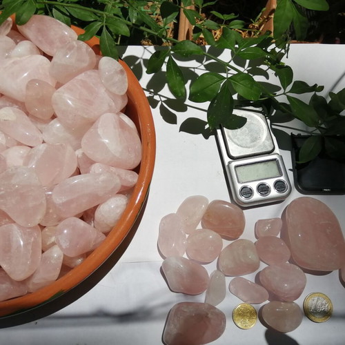 Rose quartz 500 grams polished stones various sizes