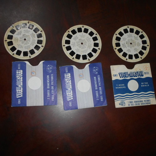 View-Master reels used, pack of 3, Queen Elizabeth 1953