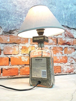 Φωτιστικό γραφείου από μπουκάλι λικέρ Disaronno, καινούργιο
