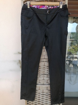 A-Style women's vintage pants refurbished, size M 38 10, black