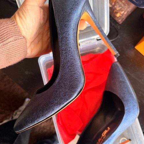 LEA-GU blue pumps new, size 39, Italian genuine leather