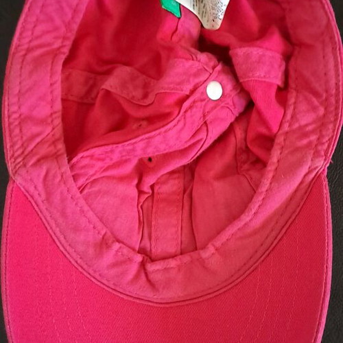 Benetton Jockey Hat used, pink, size 9-12 months