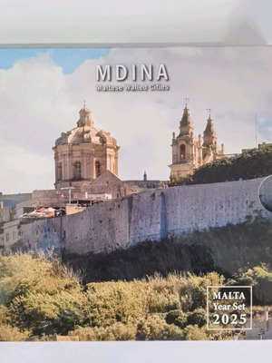 Malta bu set 2025 new with Mdina commemorative
