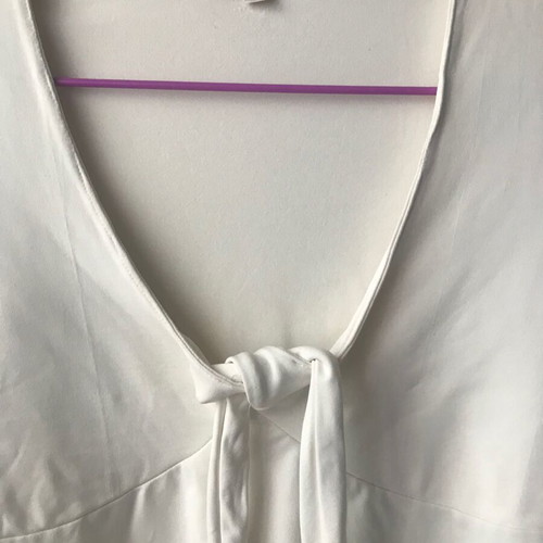 Eva blouse with long bell sleeve white like new