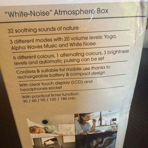 EASYMAXX White-Noise Atmosphere Box like new with sounds and lights