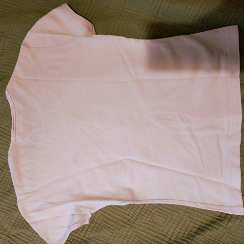 Lacoste pique women's shirt used, soft pink