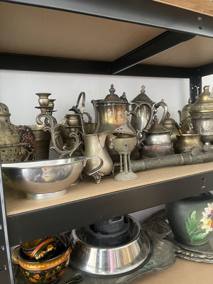 Old brass decorations used