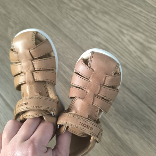 Geox sandals for boys, size 24, beige and brown