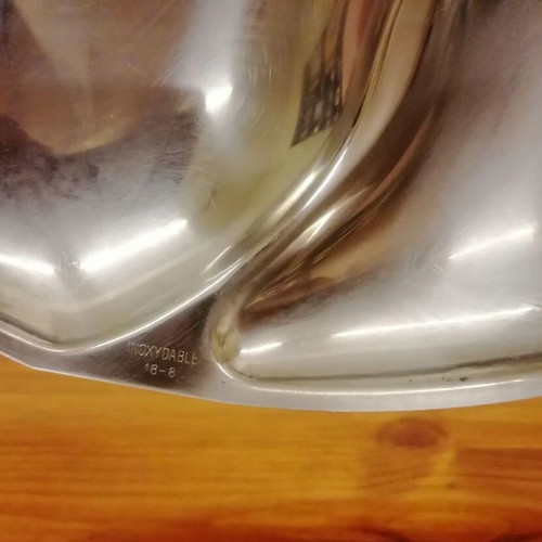 Inox Serving Set with Abert 40cm Oval Platter & 2-Section Tray