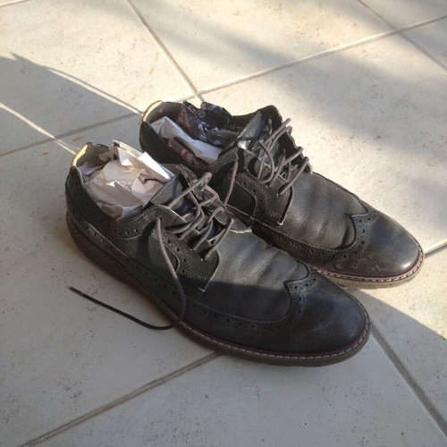 Clarks men's shoes used, leather, size 43