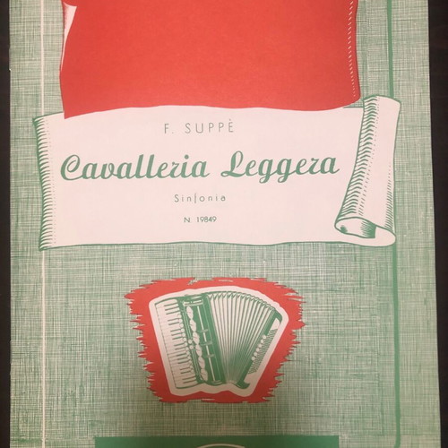 Accordion sheet music like new with works by Herold, Suppe, Rossini