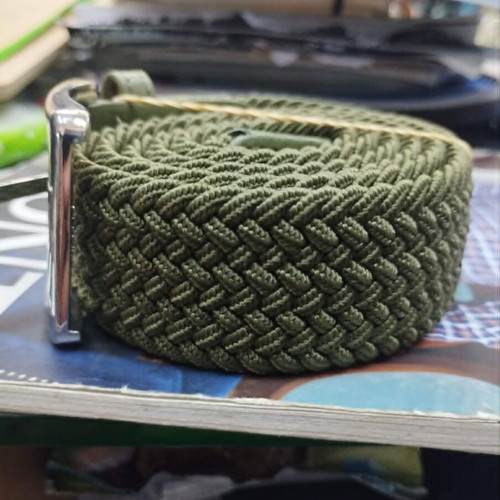 Men's Straw Belt zsp-37 Adjustable, Olive