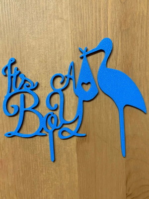 Cake topper It’s a Boy new, Pelargos design