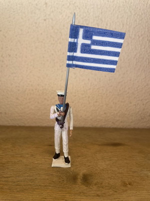 Athina Military Navy Ensign Figure like new, summer white uniform