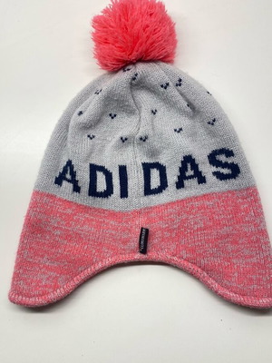 Adidas Performance GR PERUVIAN ED8628 kids hat grey with coral like new, one size